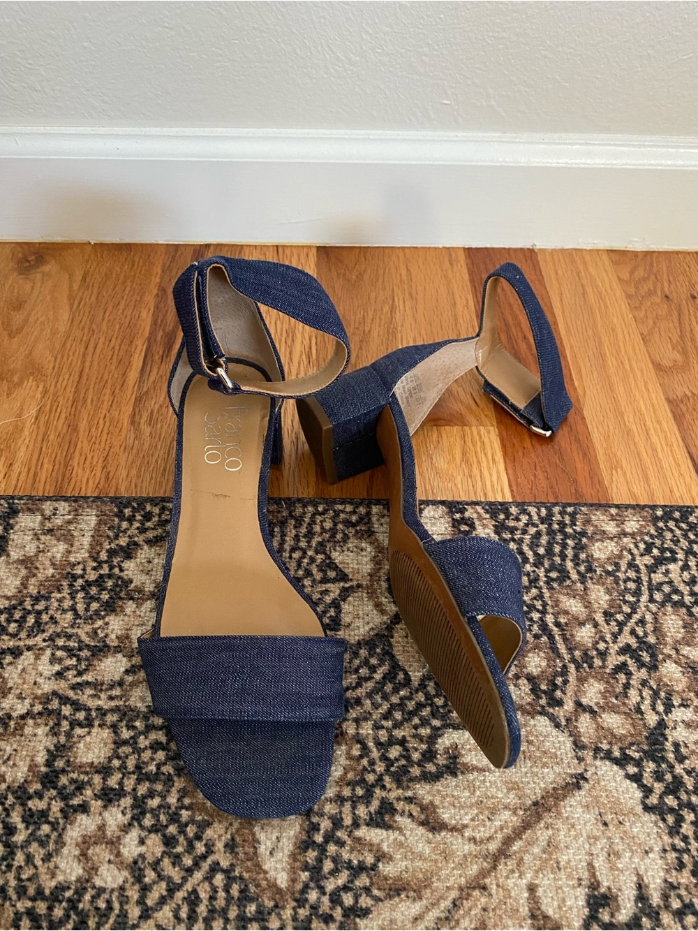 Franco Sarto Ankle-Strap Block Heel